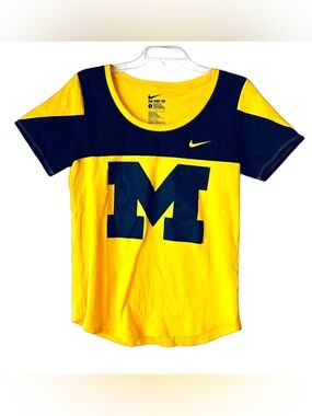 The Nike Tee, Sz. L, Yellow/Blue, Blue M